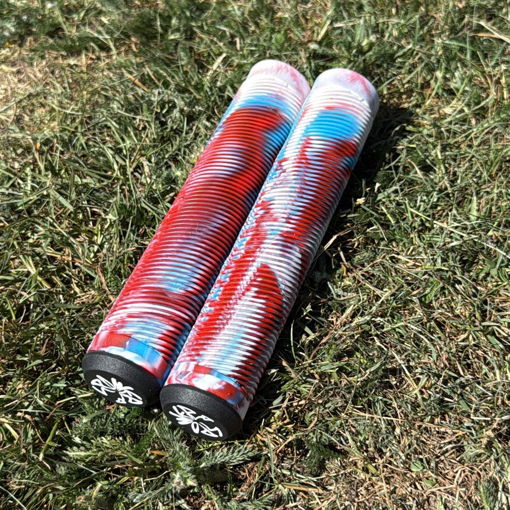 1 Pair of Grips (Red, White, Blue)