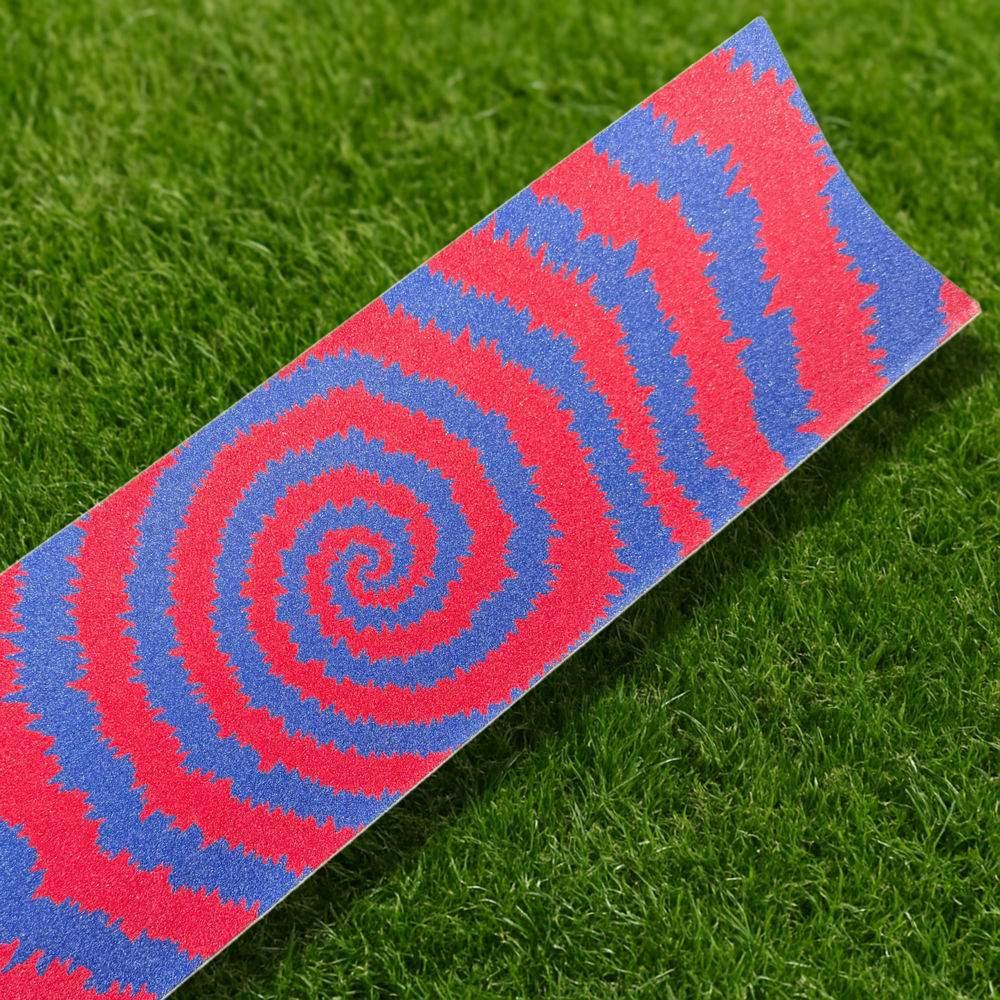 Spiral Red & Blue Griptape