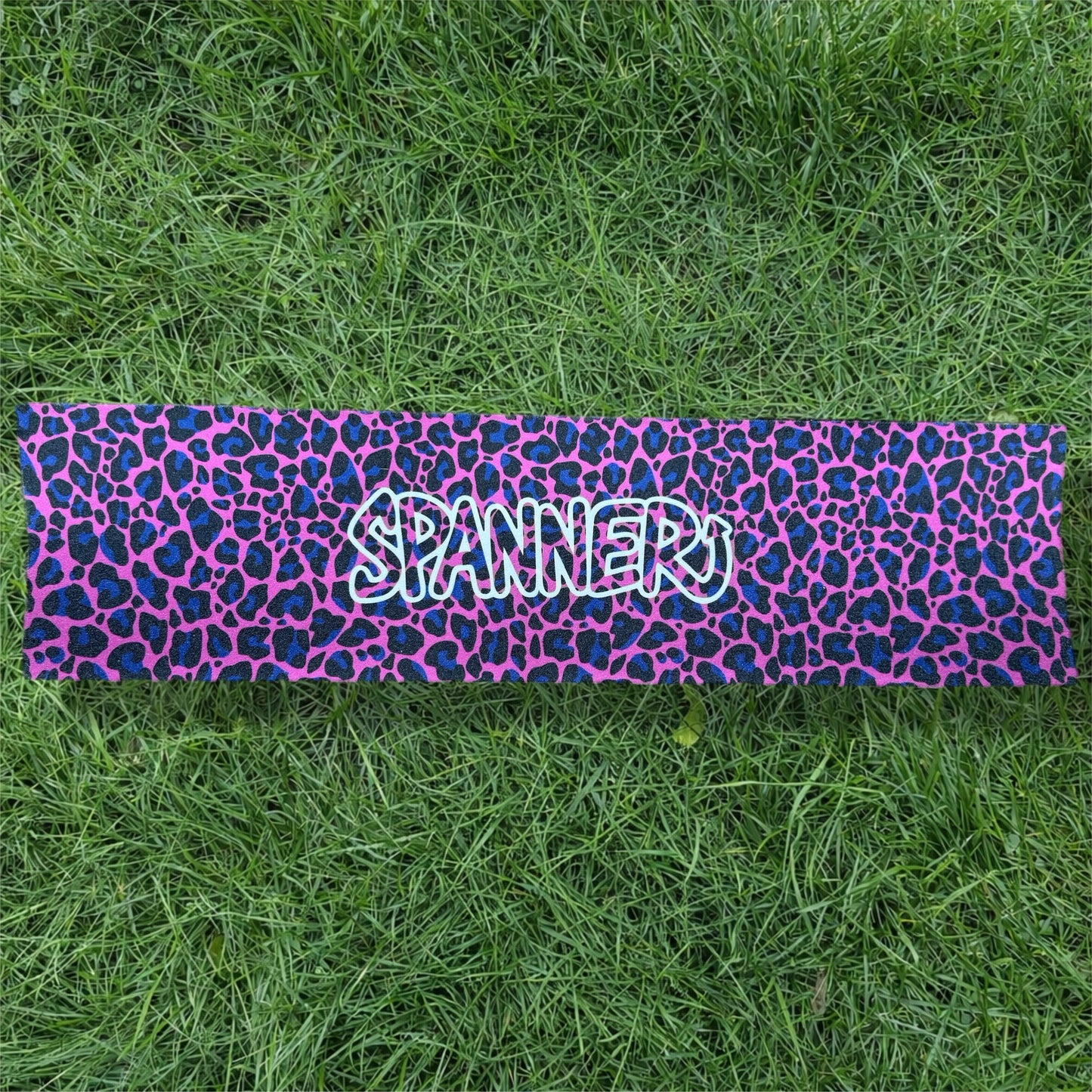 Dark Blue & Pink Leopard Griptape