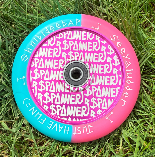 Pink & Blue Spanner Wheels