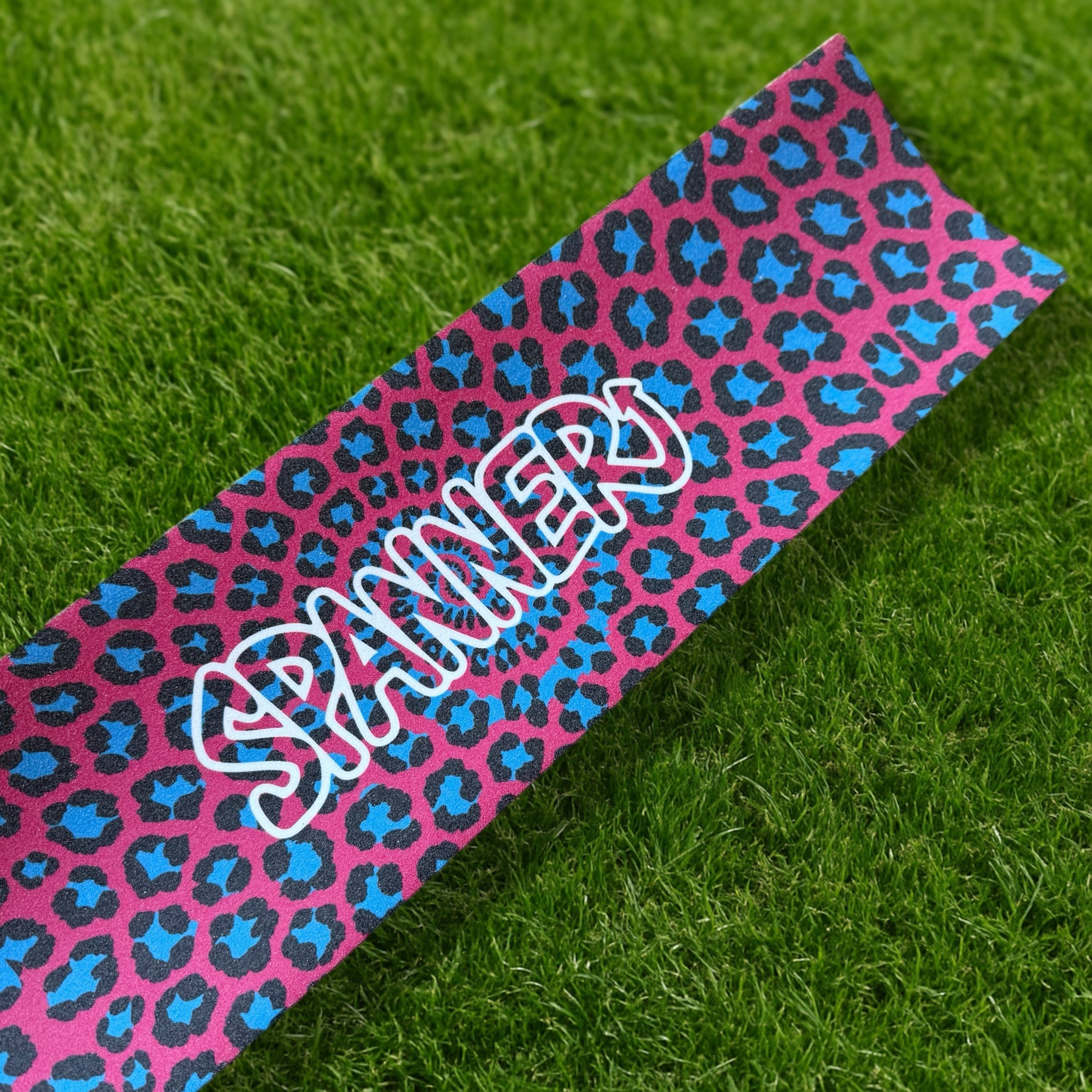 Pink & Blue Leopard Griptape – Spanner.Store