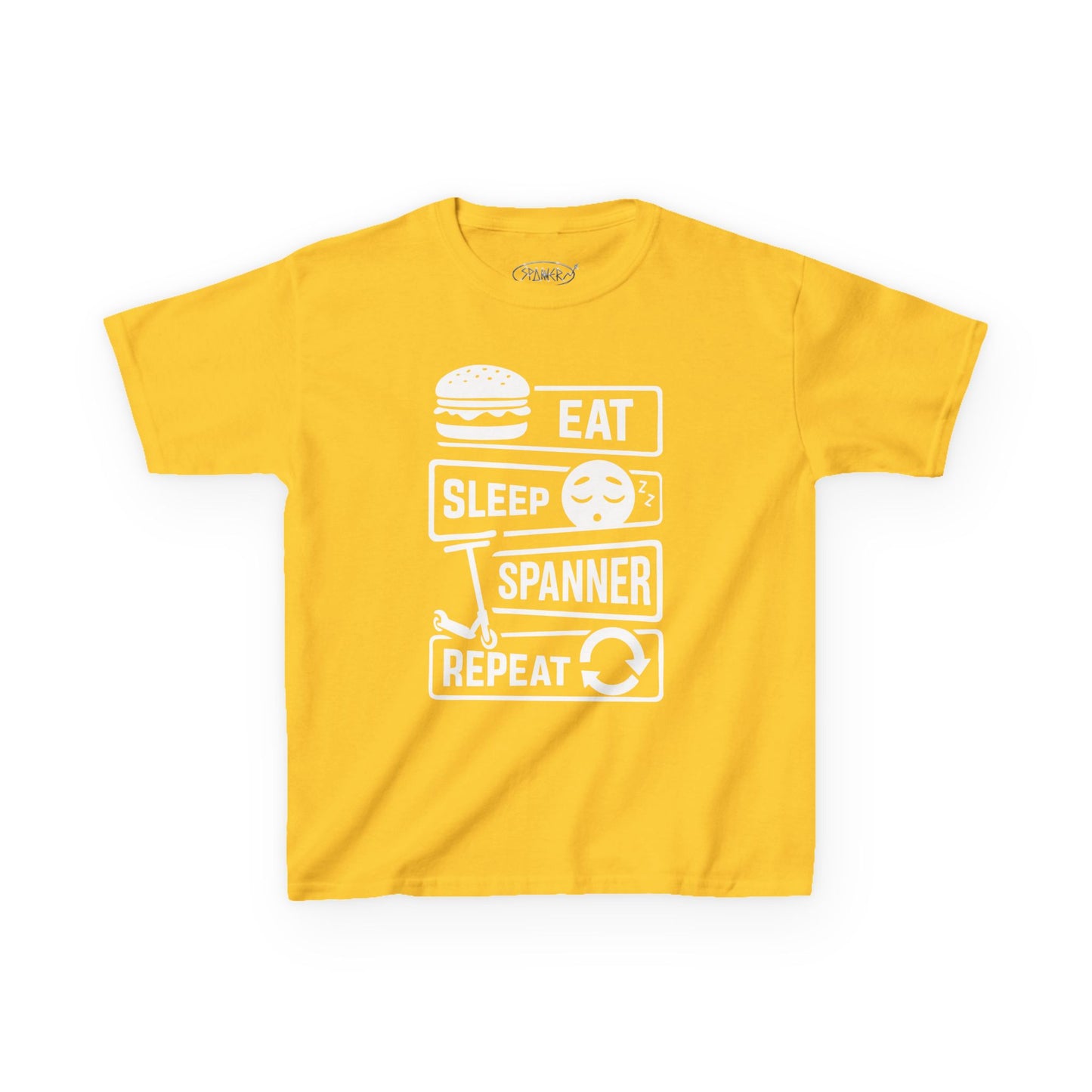 Eat Sleep Spanner Repeat T-shirt (Kids)