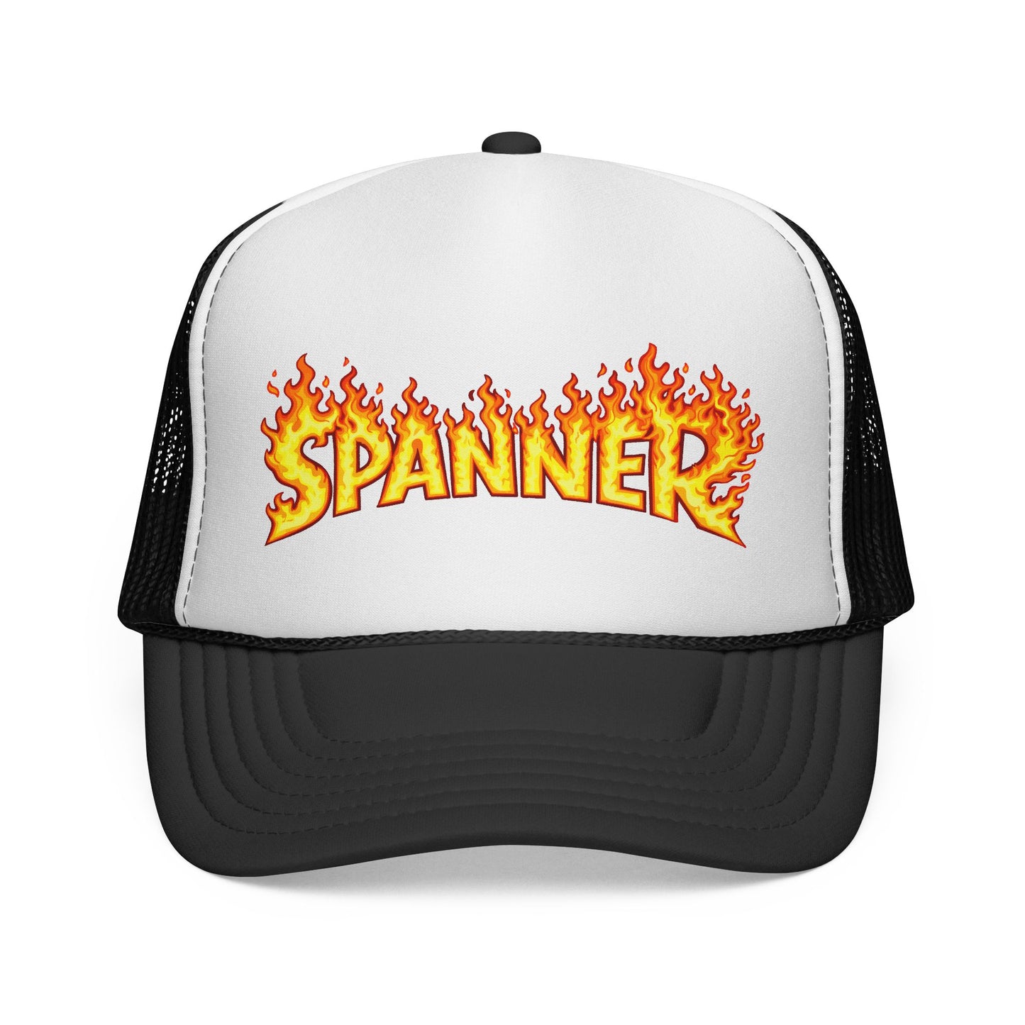 Spanner On Fire Trucker Hat