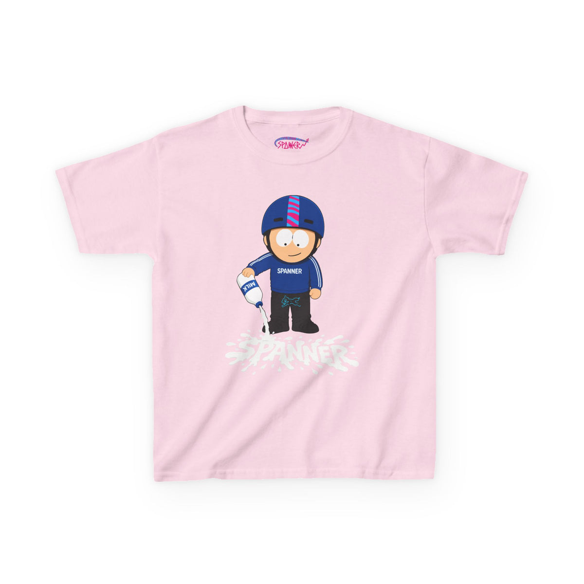 Spanner Spilling Milk T-Shirt (Kids)