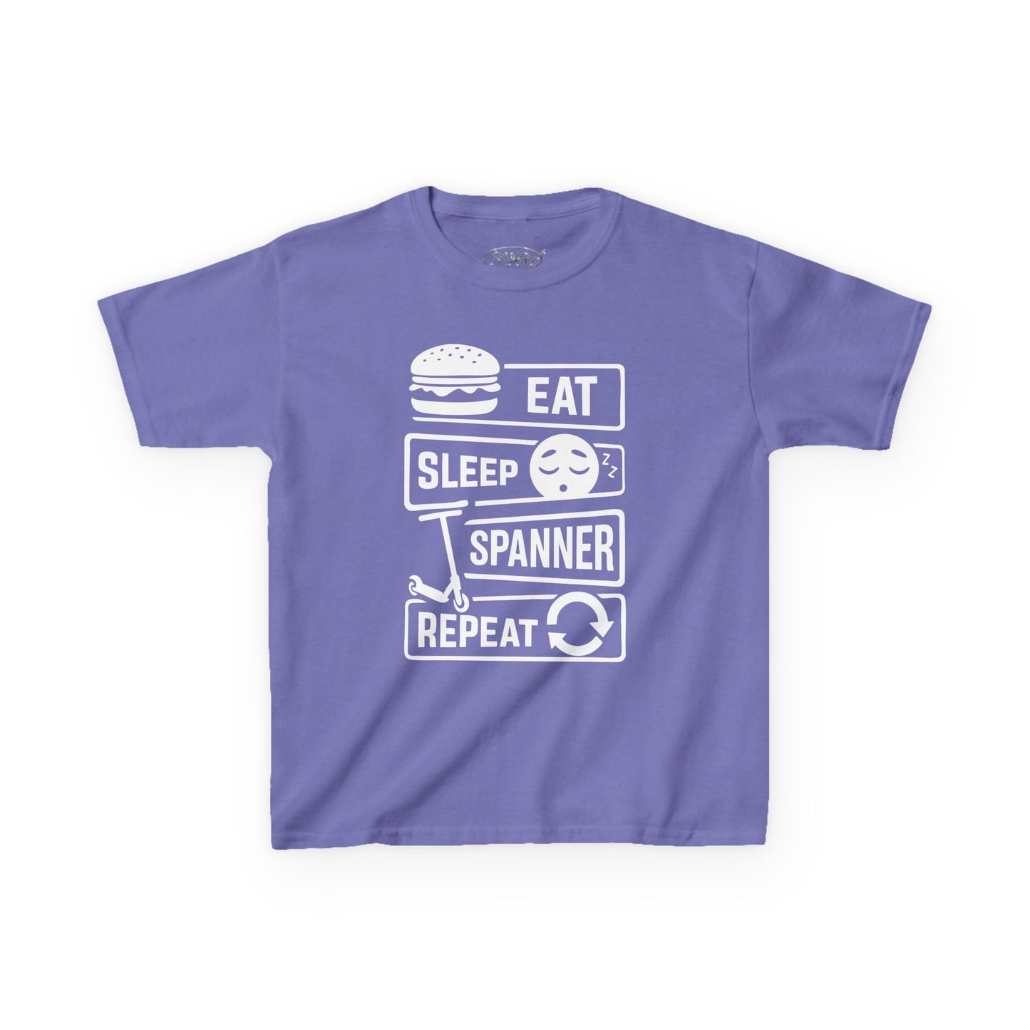 Eat Sleep Spanner Repeat T-shirt (Kids)