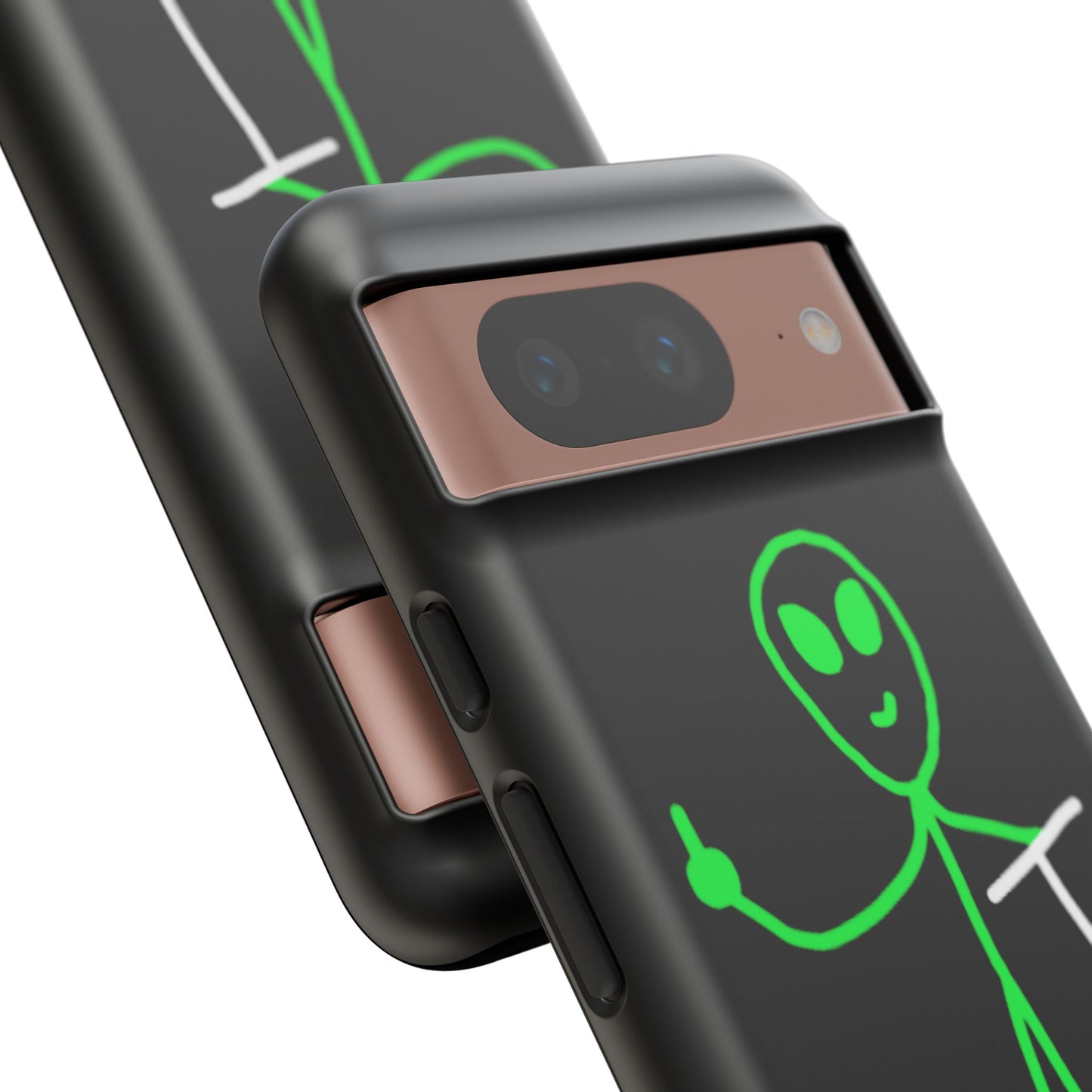 Alien on a Scooter Phone Case (Black)