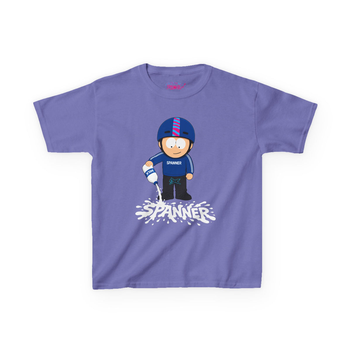 Spanner Spilling Milk T-Shirt (Kids)