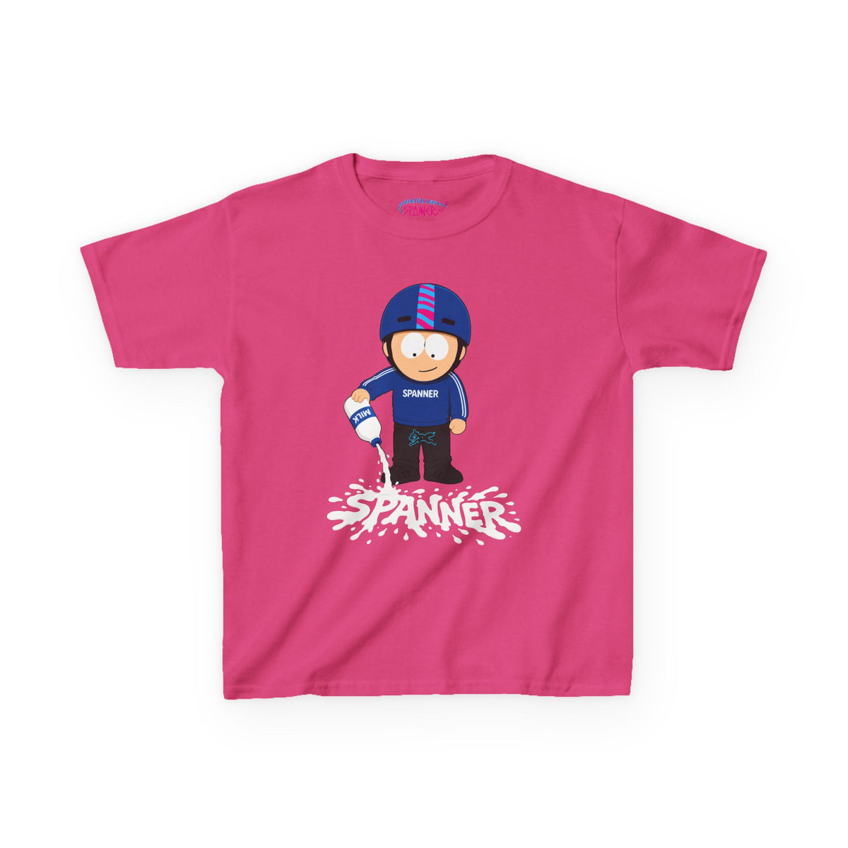 Spanner Spilling Milk T-Shirt (Kids)