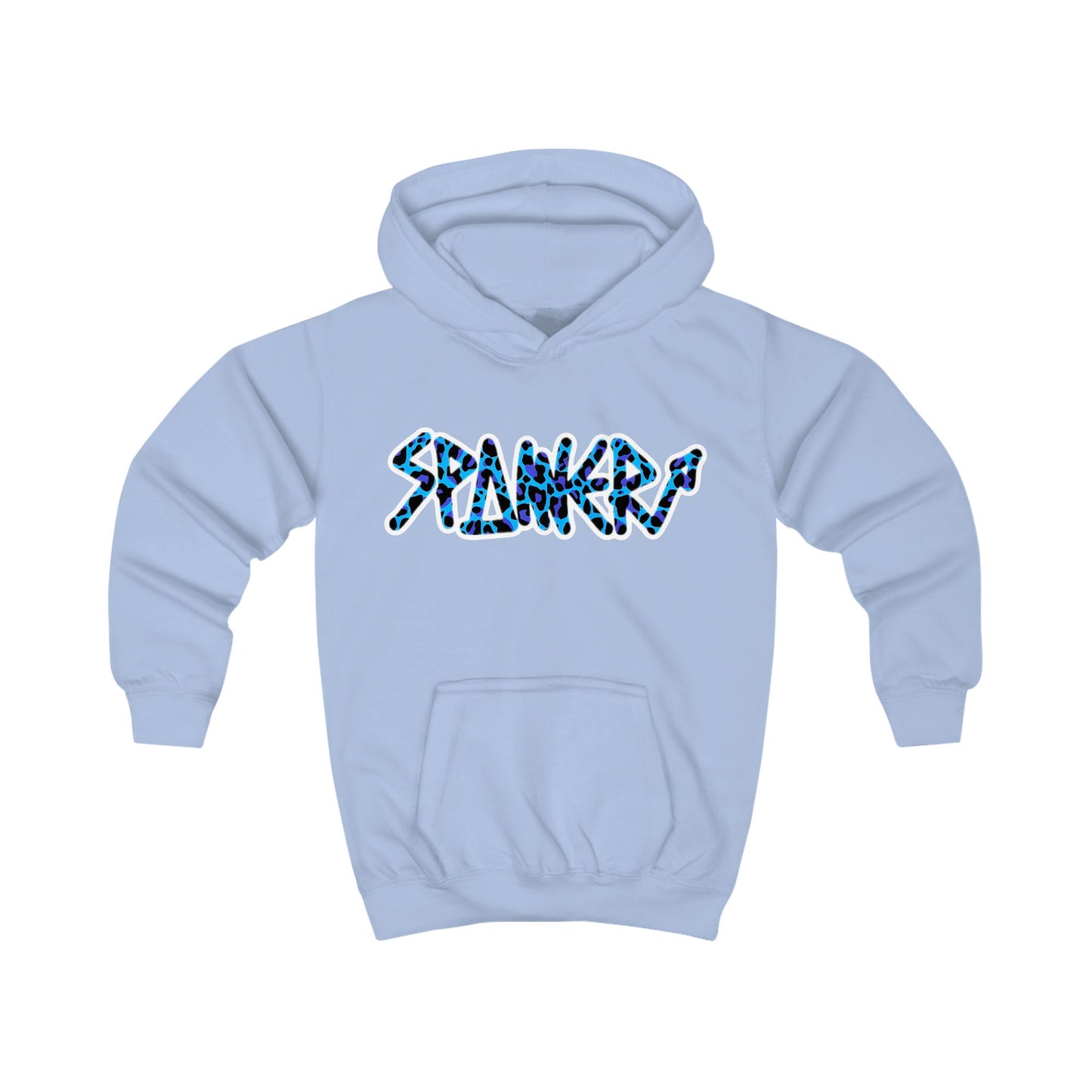 Blue Leopard Spanner Hoodie (Kids)