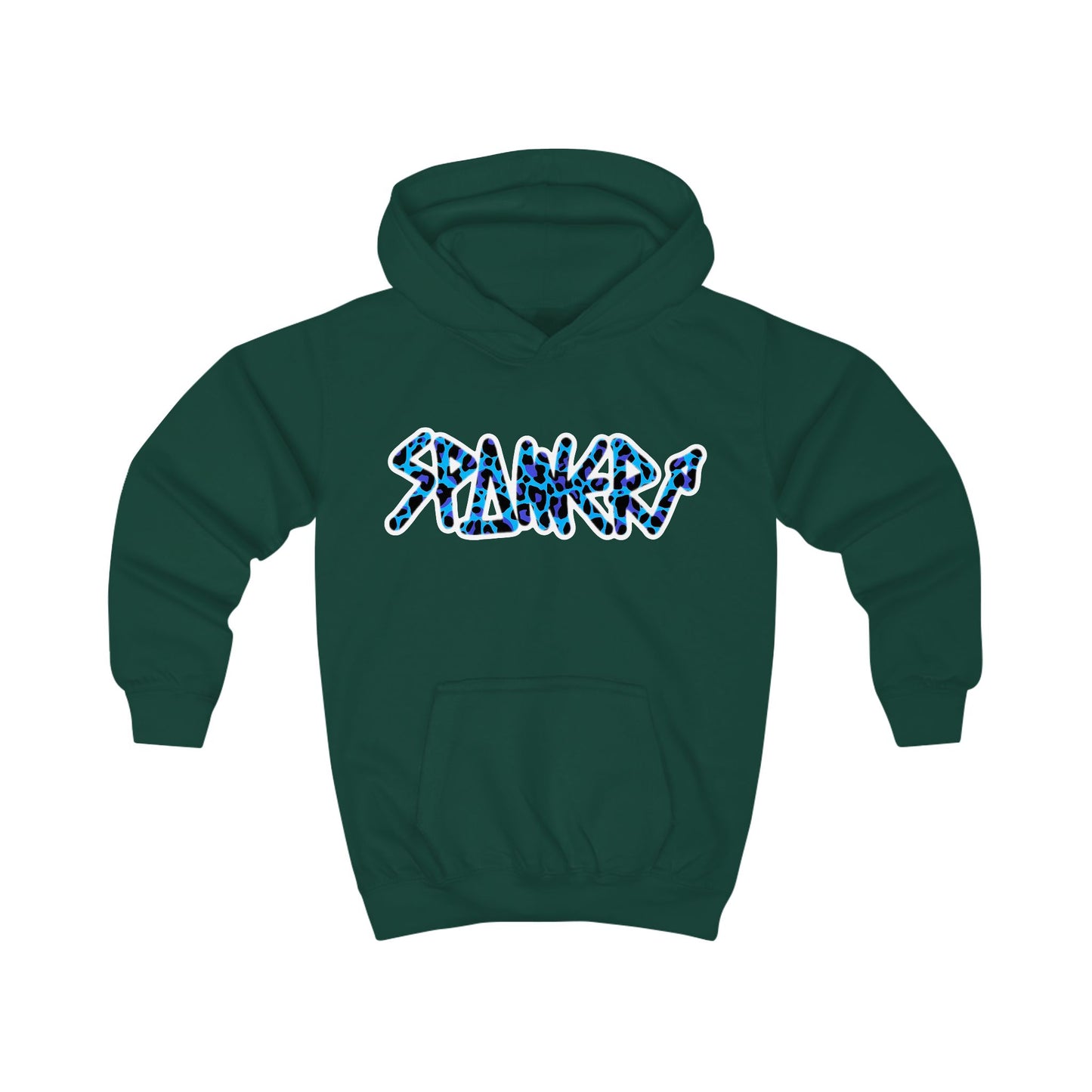 Blue Leopard Spanner Hoodie (Kids)