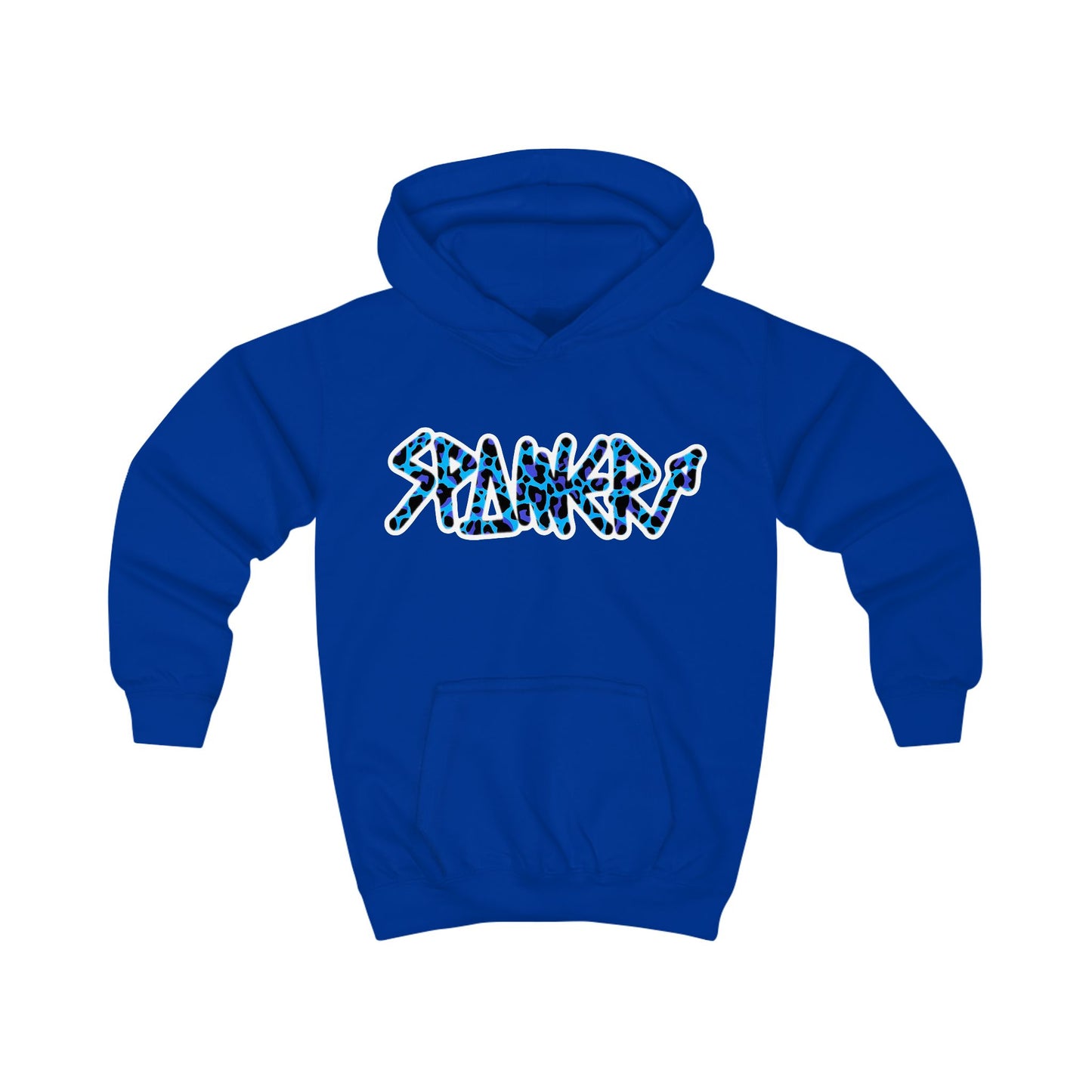 Blue Leopard Spanner Hoodie (Kids)