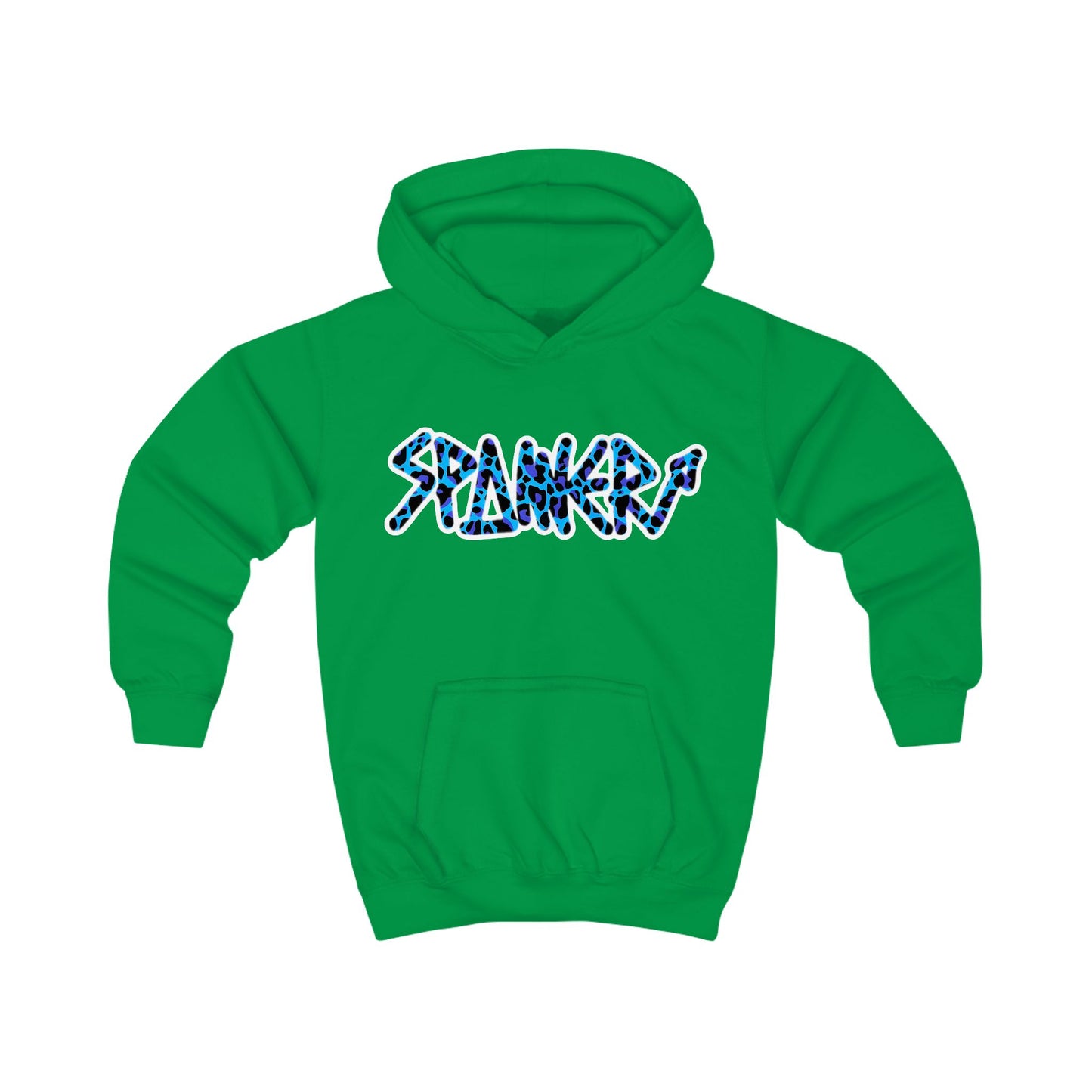 Blue Leopard Spanner Hoodie (Kids)