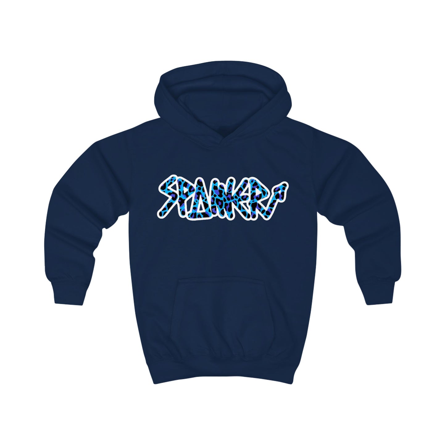 Blue Leopard Spanner Hoodie (Kids)