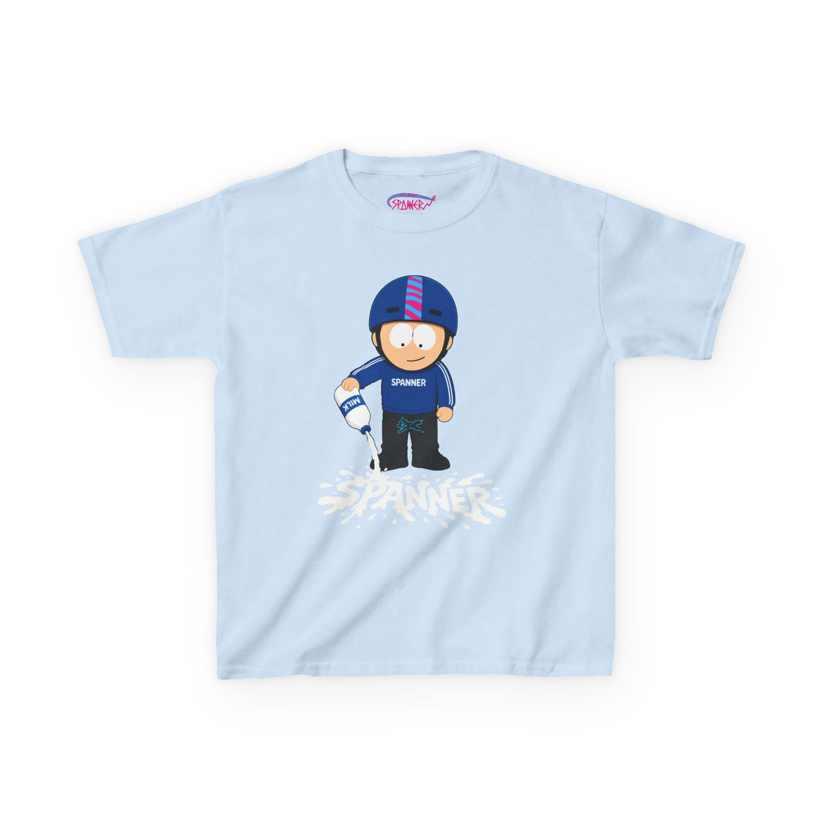 Spanner Spilling Milk T-Shirt (Kids)