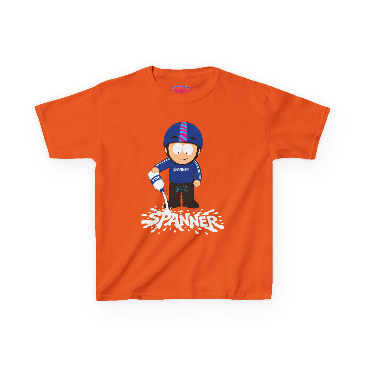Spanner Spilling Milk T-Shirt (Kids)