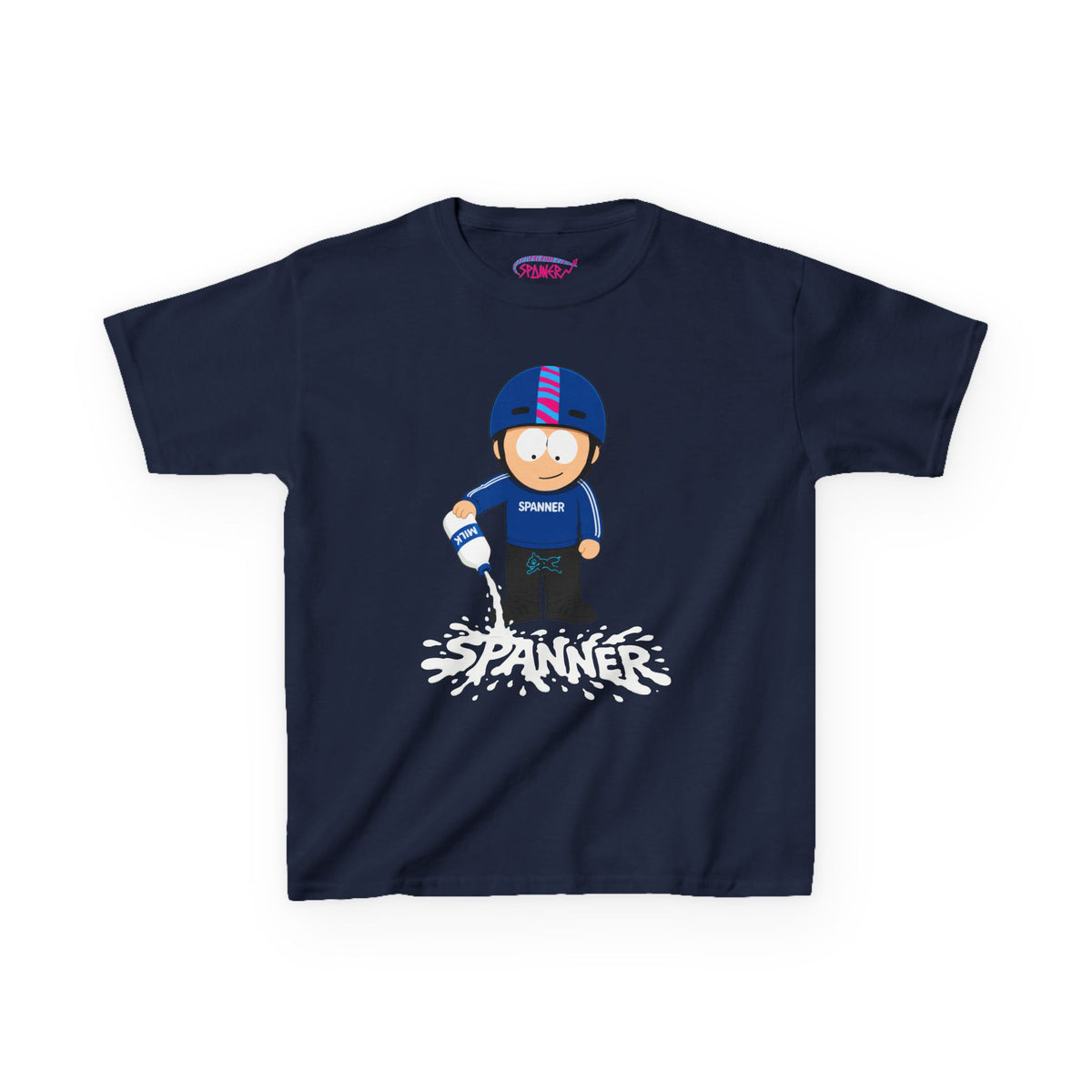 Spanner Spilling Milk T-Shirt (Kids)