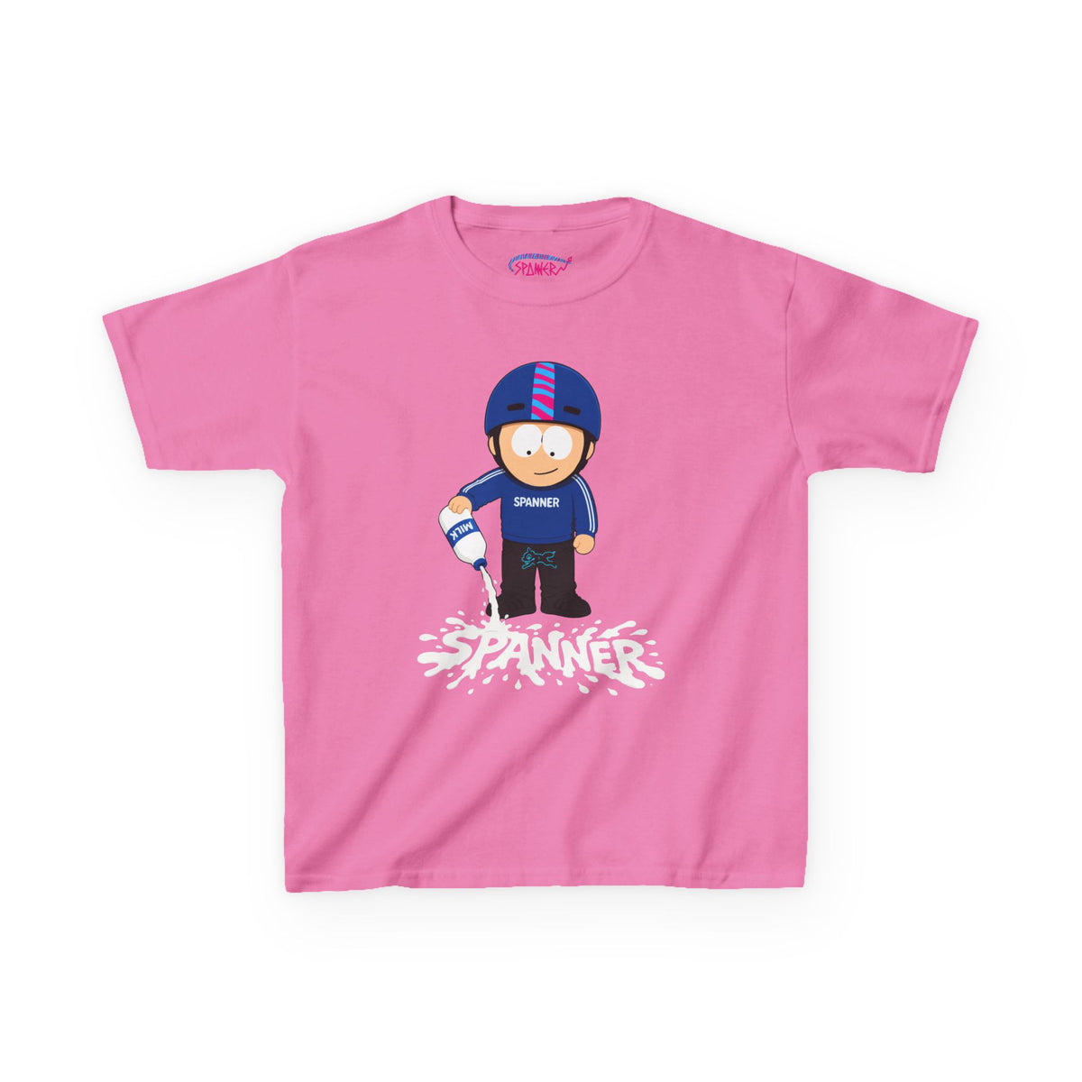Spanner Spilling Milk T-Shirt (Kids)