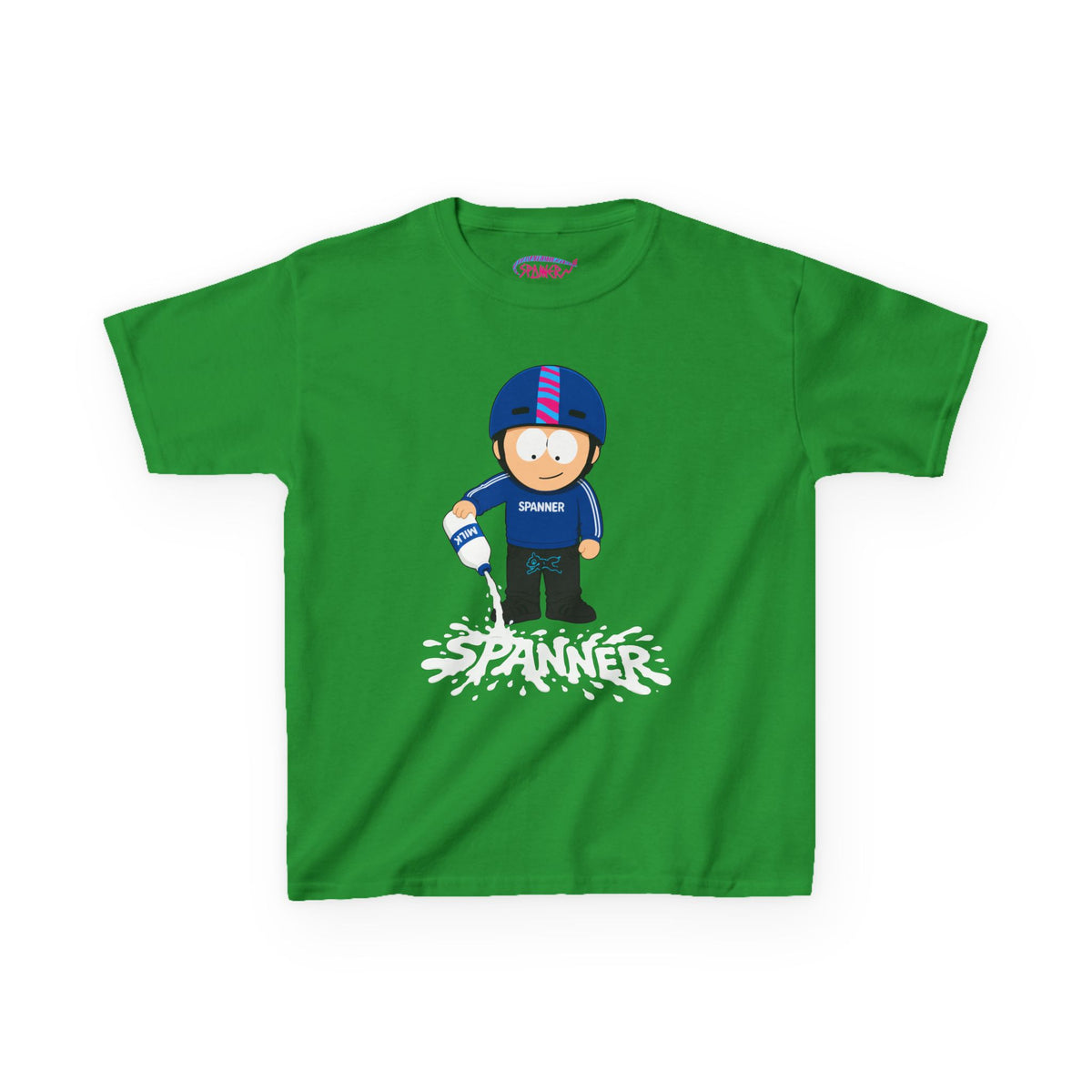 Spanner Spilling Milk T-Shirt (Kids)