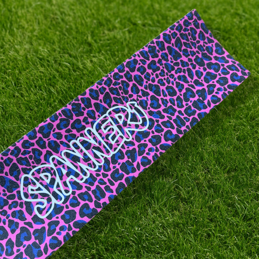 Dark Blue & Pink Leopard Griptape