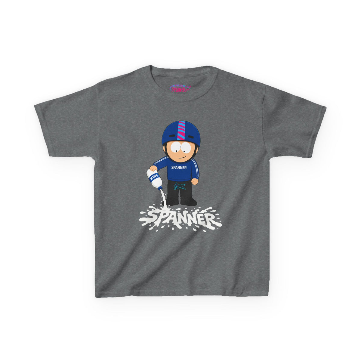 Spanner Spilling Milk T-Shirt (Kids)