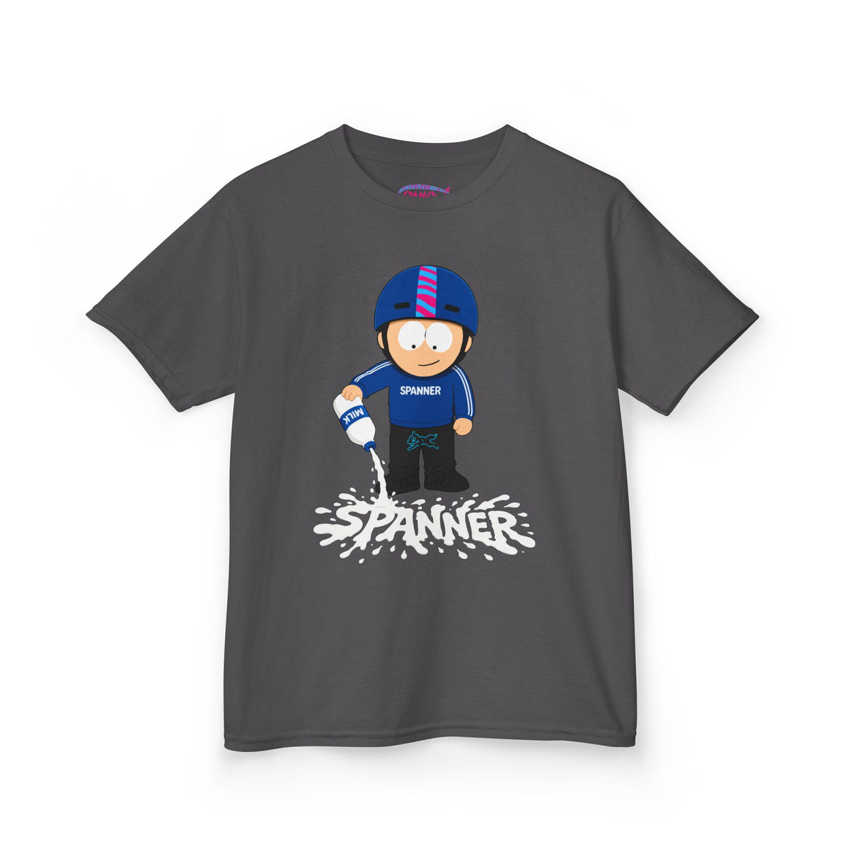 Spanner Spilling Milk T-Shirt (Kids)