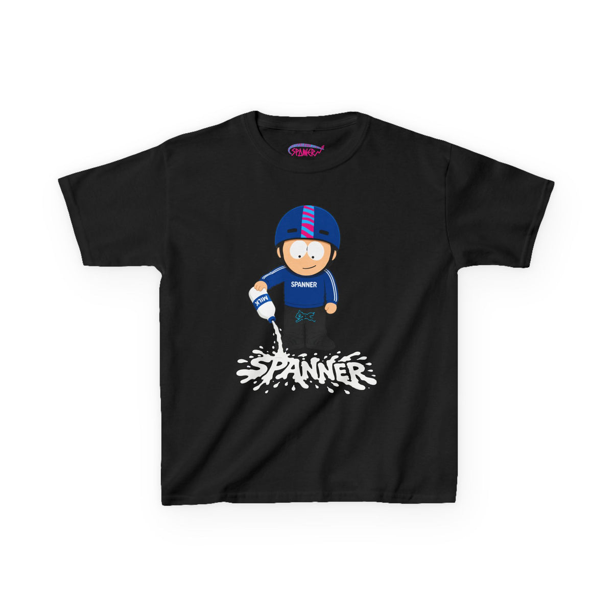 Spanner Spilling Milk T-Shirt (Kids)