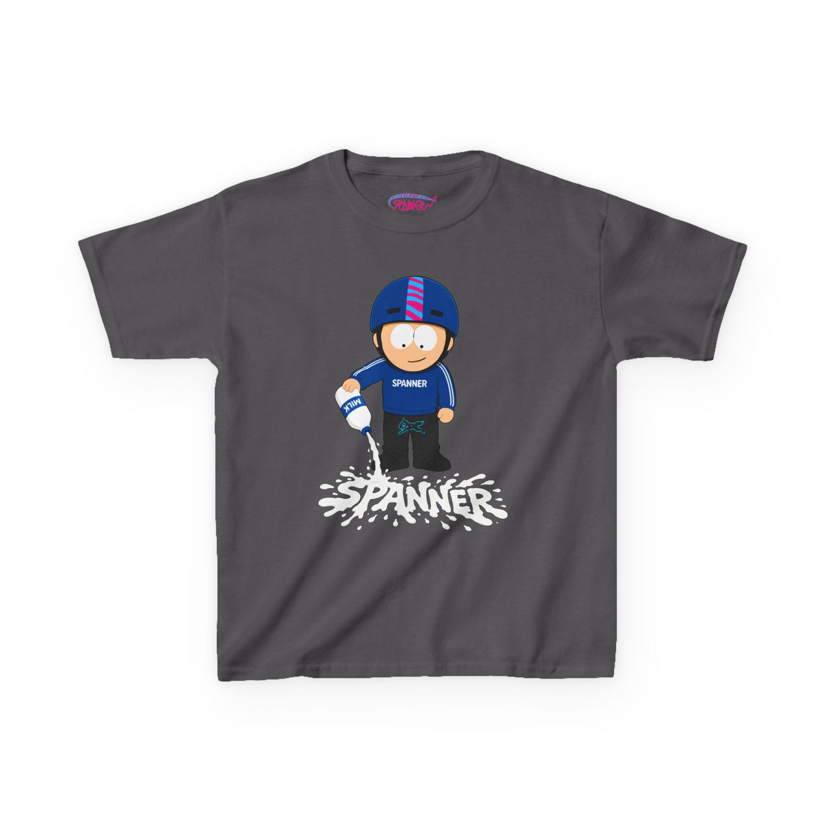Spanner Spilling Milk T-Shirt (Kids)