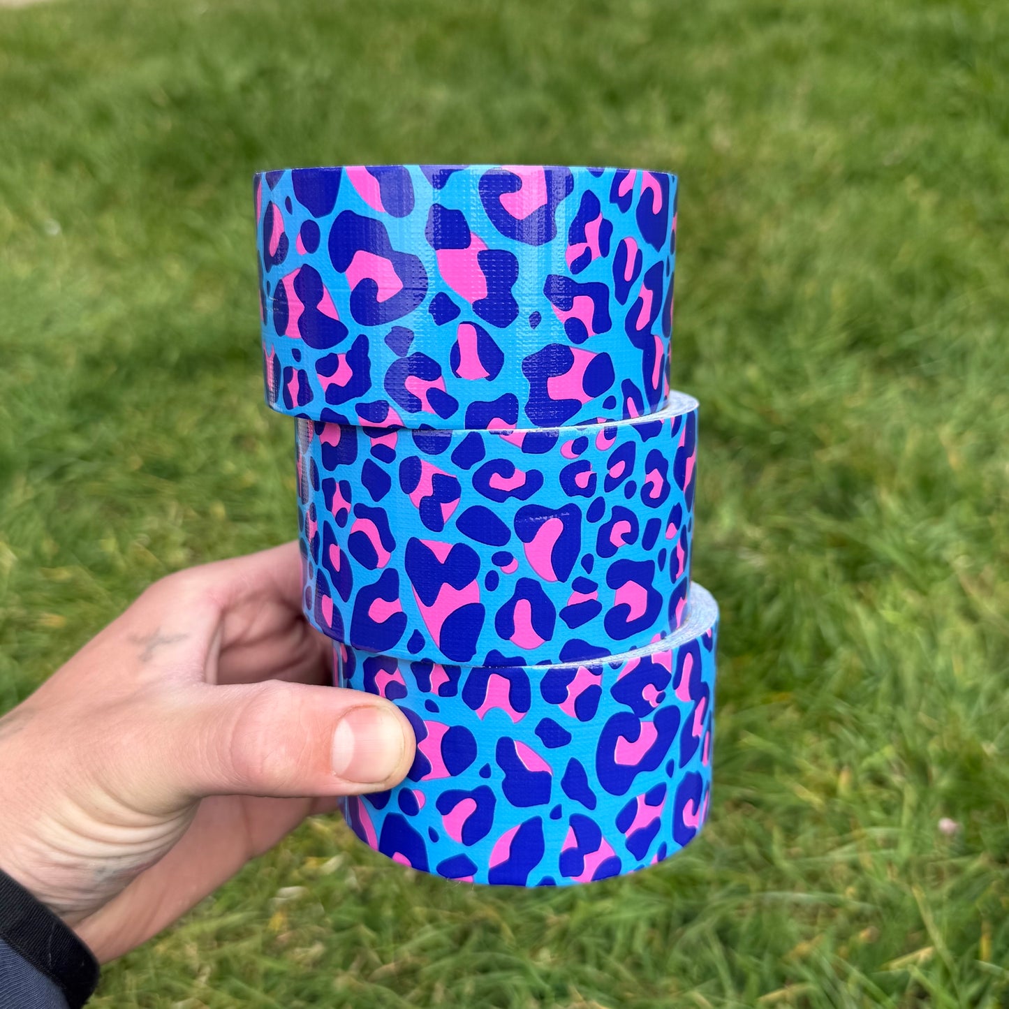 Blue & Pink Leopard Bar Tape