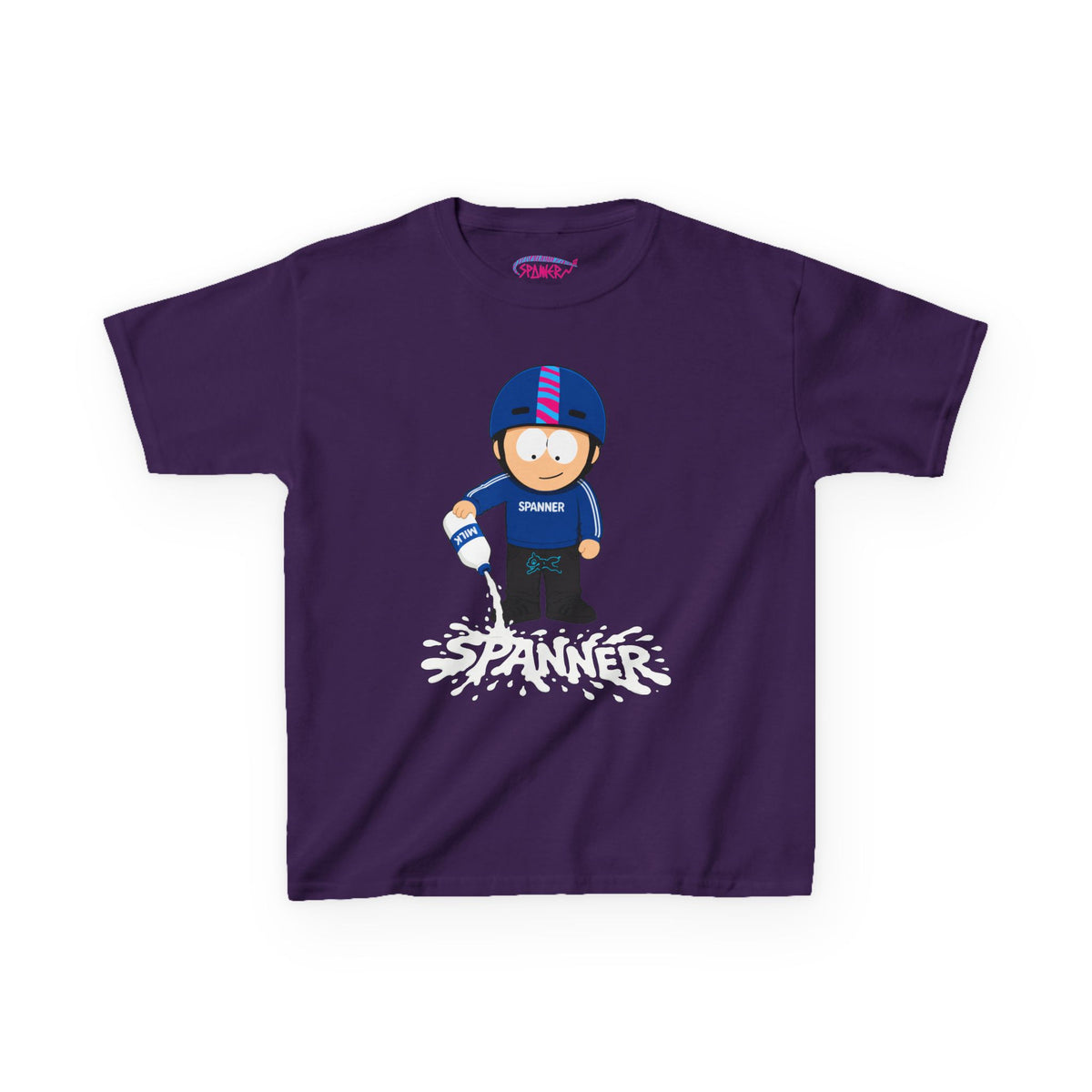 Spanner Spilling Milk T-Shirt (Kids)