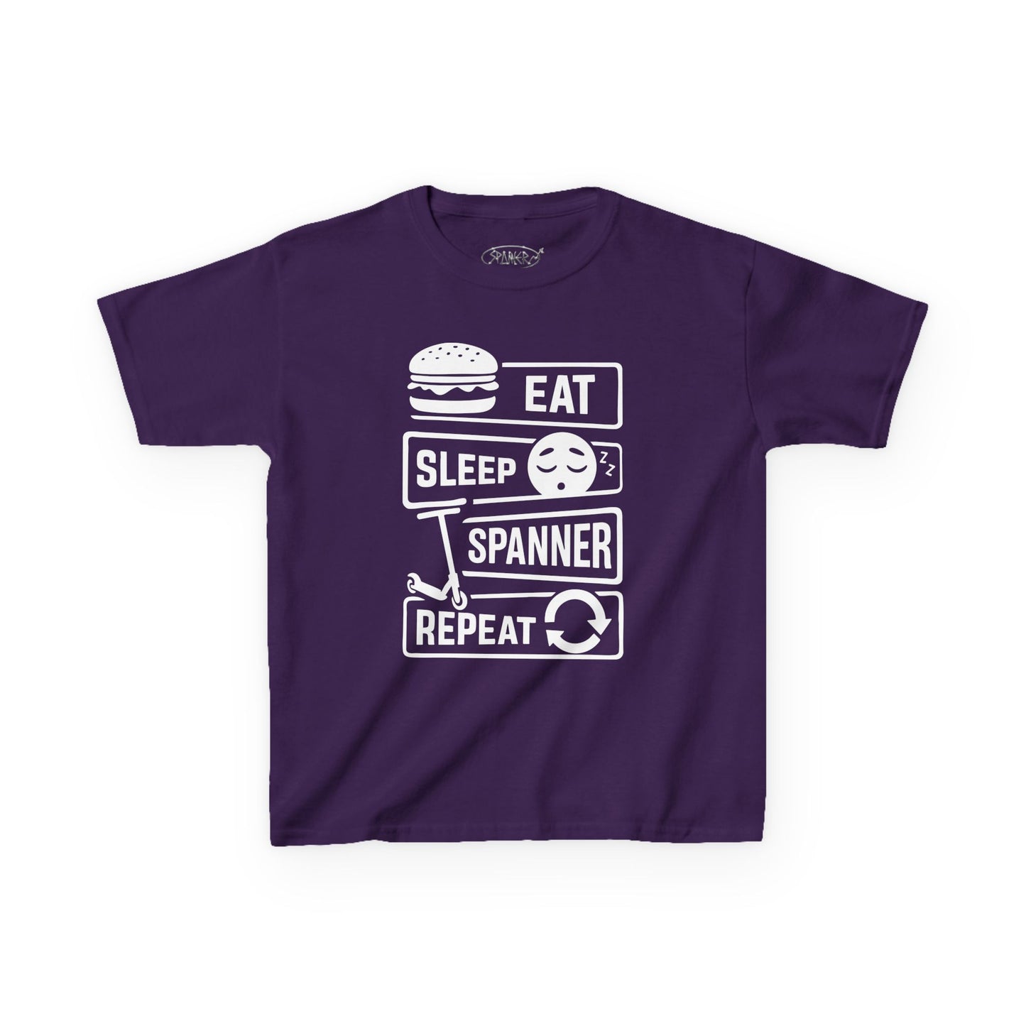 Eat Sleep Spanner Repeat T-shirt (Kids)