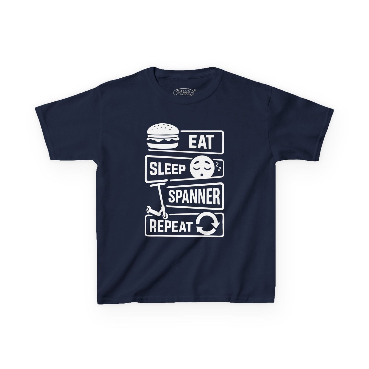 Eat Sleep Spanner Repeat T-shirt (Kids)