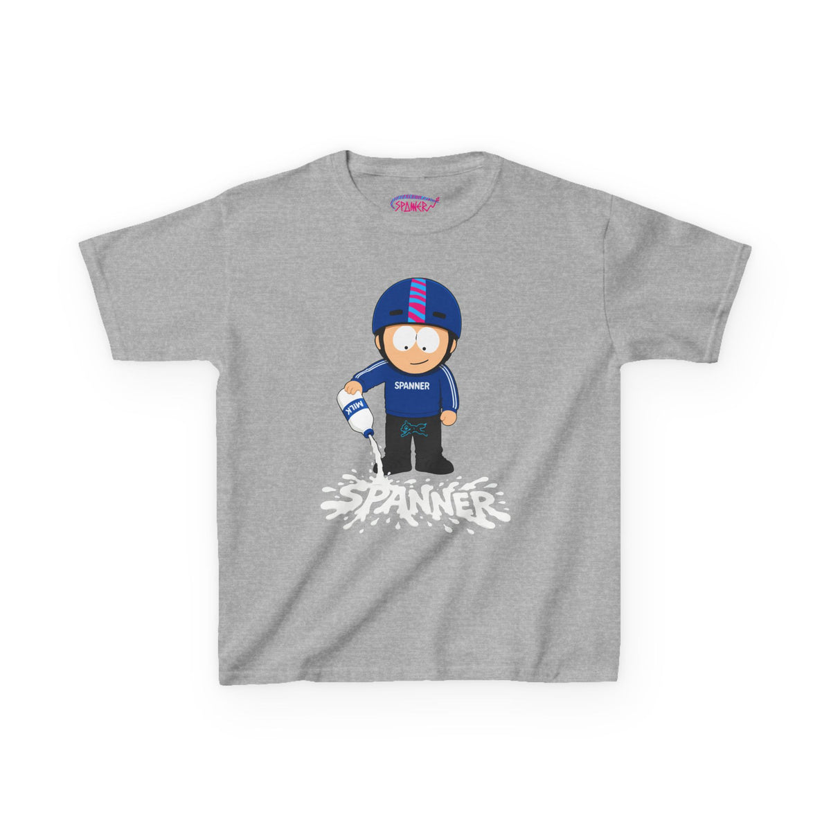 Spanner Spilling Milk T-Shirt (Kids)