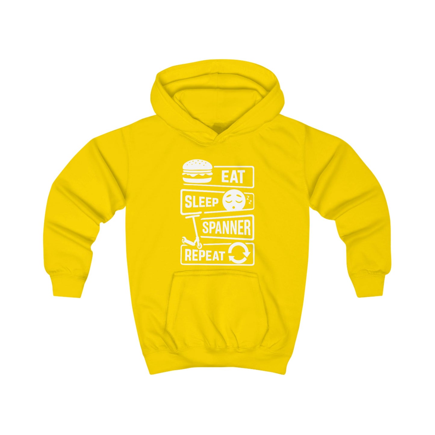 Eat Sleep Spanner Repeat Hoodie (Kids)