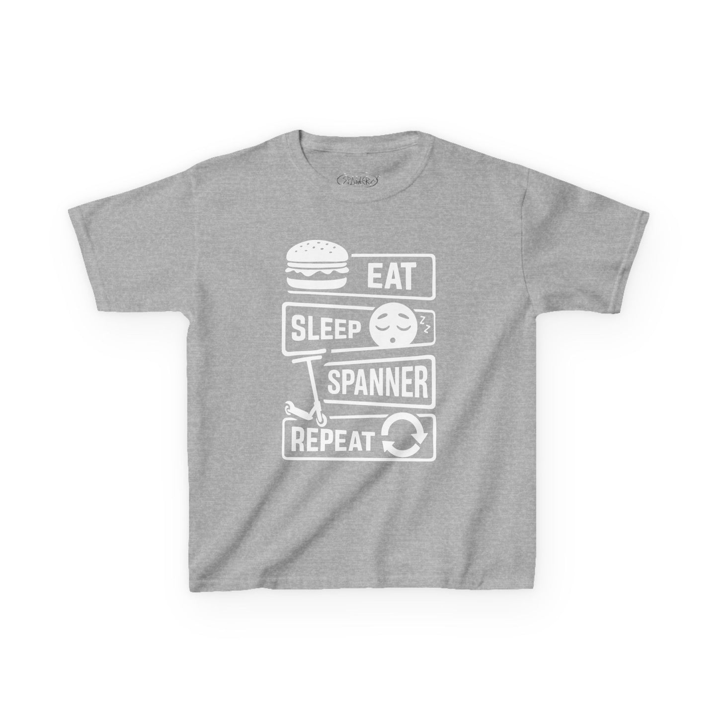 Eat Sleep Spanner Repeat T-shirt (Kids)