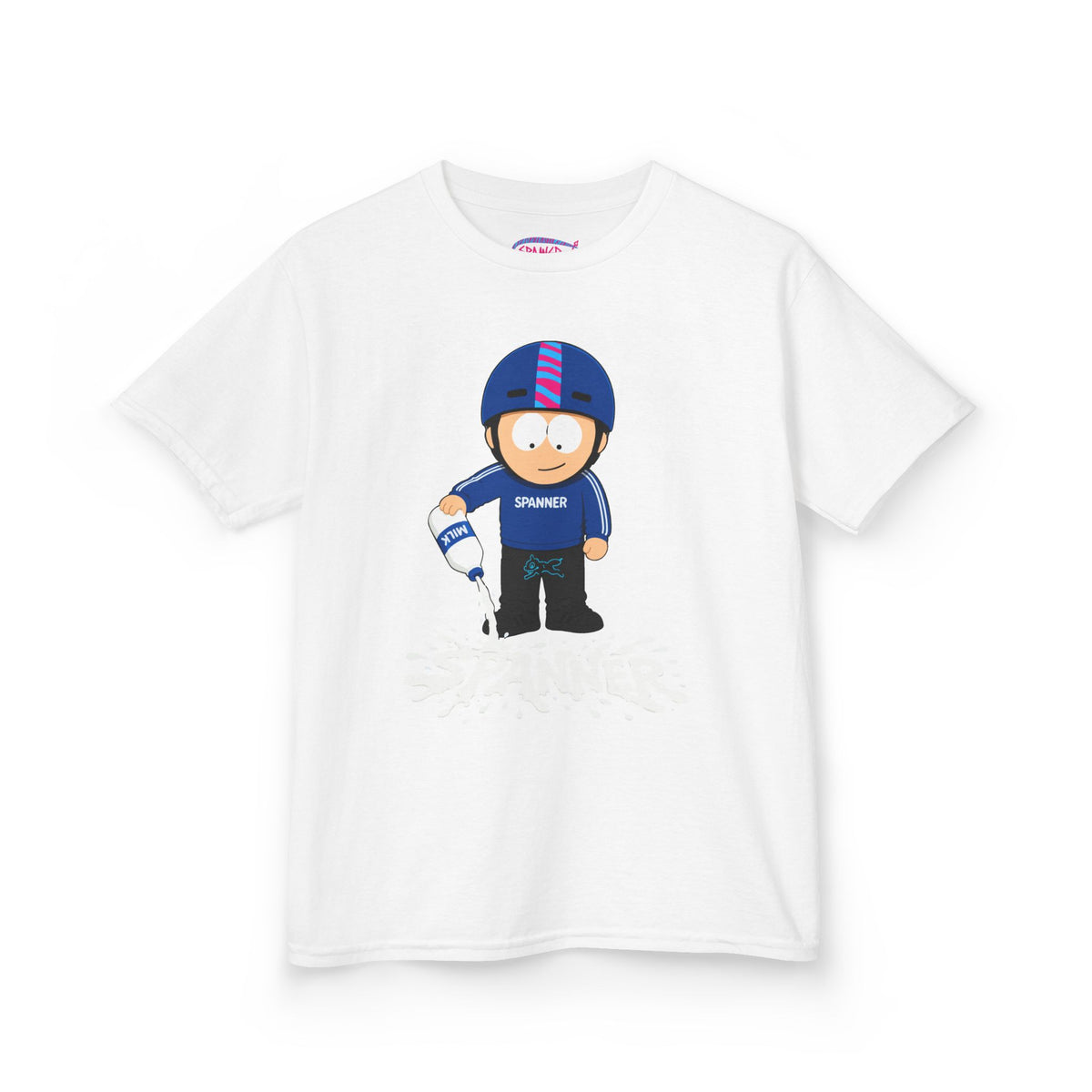 Spanner Spilling Milk T-Shirt (Kids)