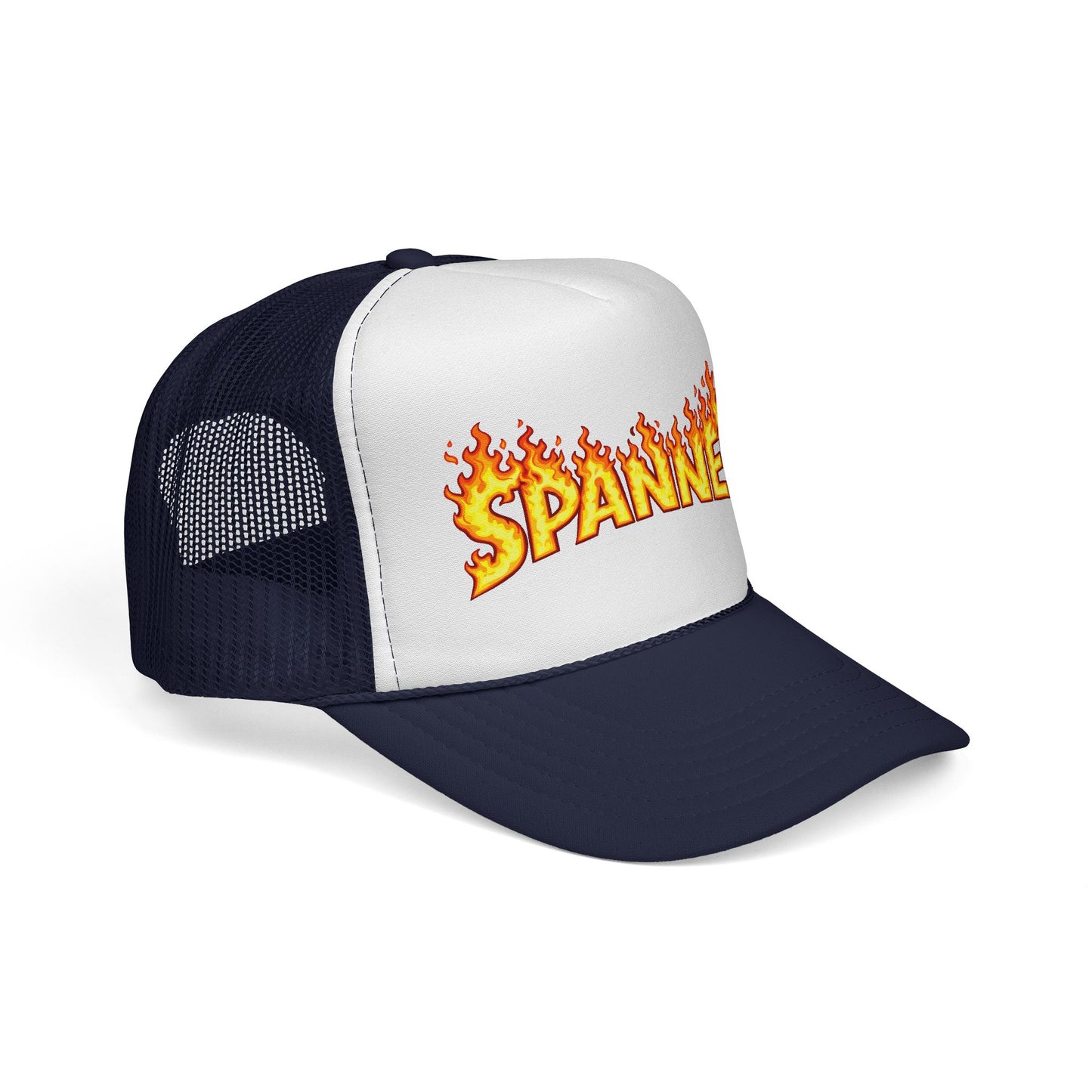 Spanner On Fire Trucker Hat