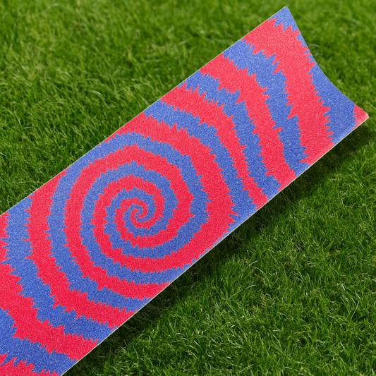 Spiral Red & Blue Griptape