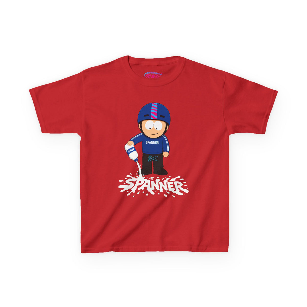 Spanner Spilling Milk T-Shirt (Kids)