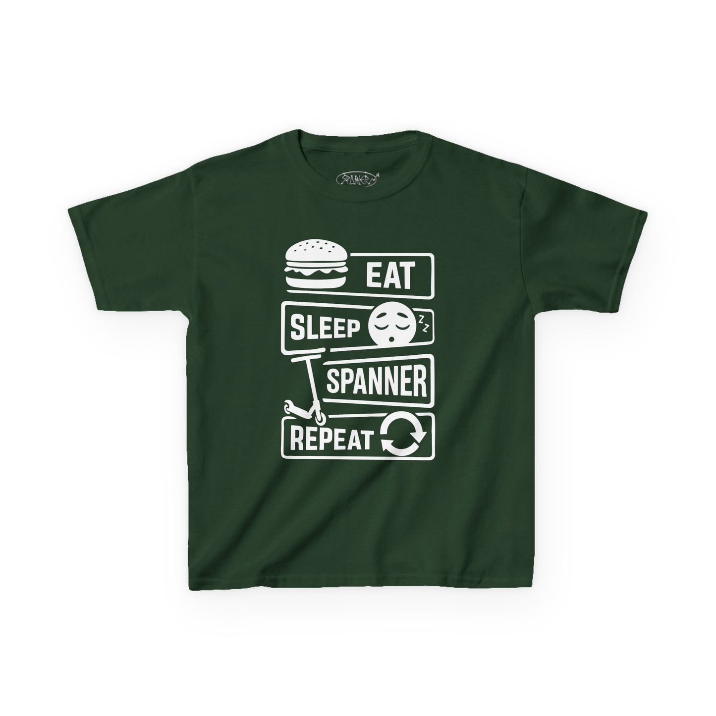 Eat Sleep Spanner Repeat T-shirt (Kids)