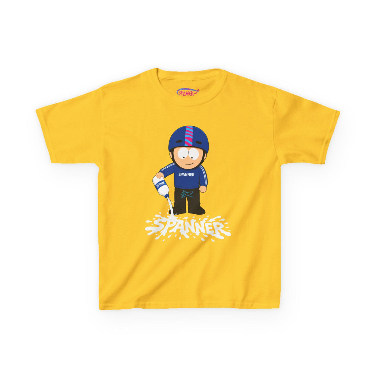 Spanner Spilling Milk T-Shirt (Kids)