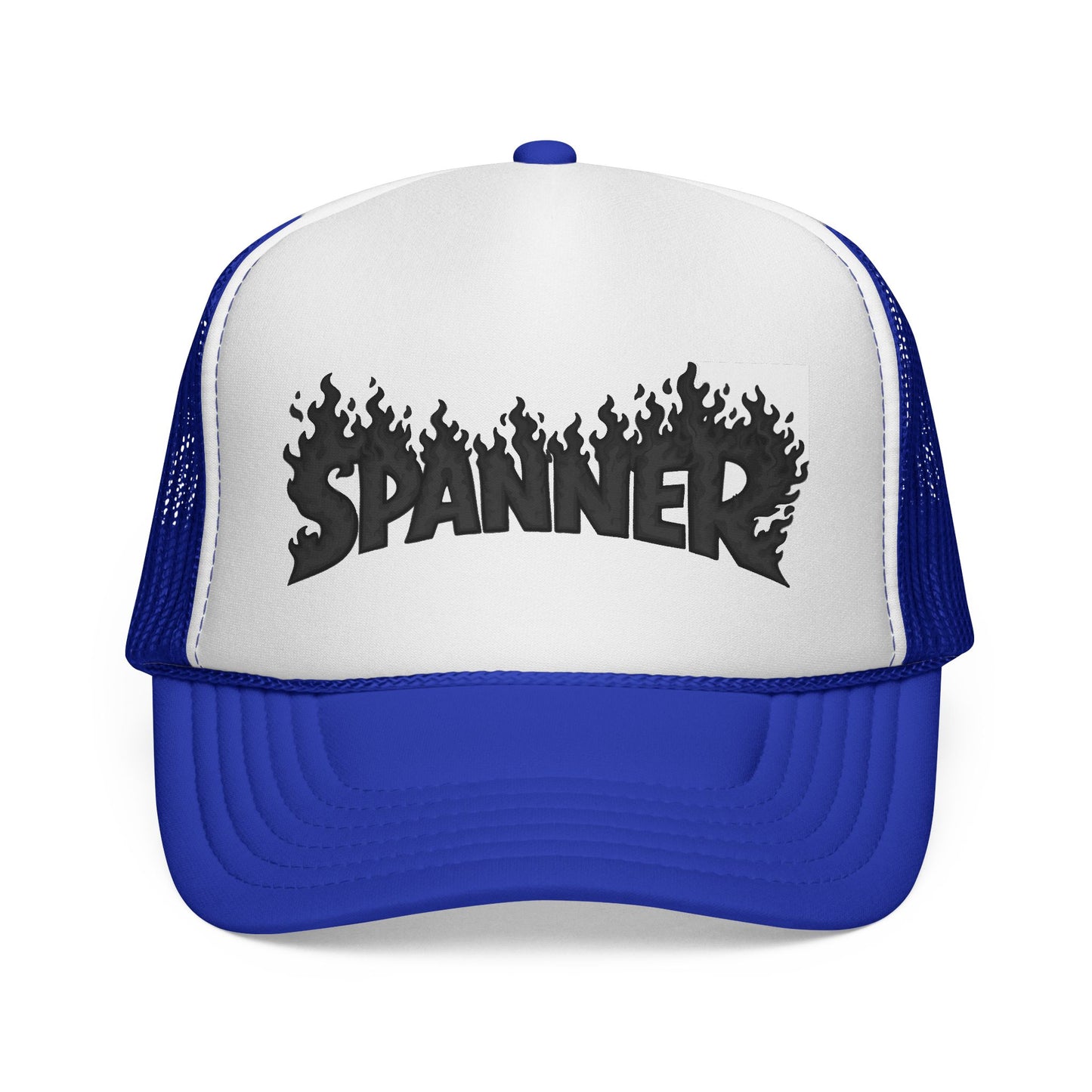 Spanner On Fire (Black) Trucker Hat