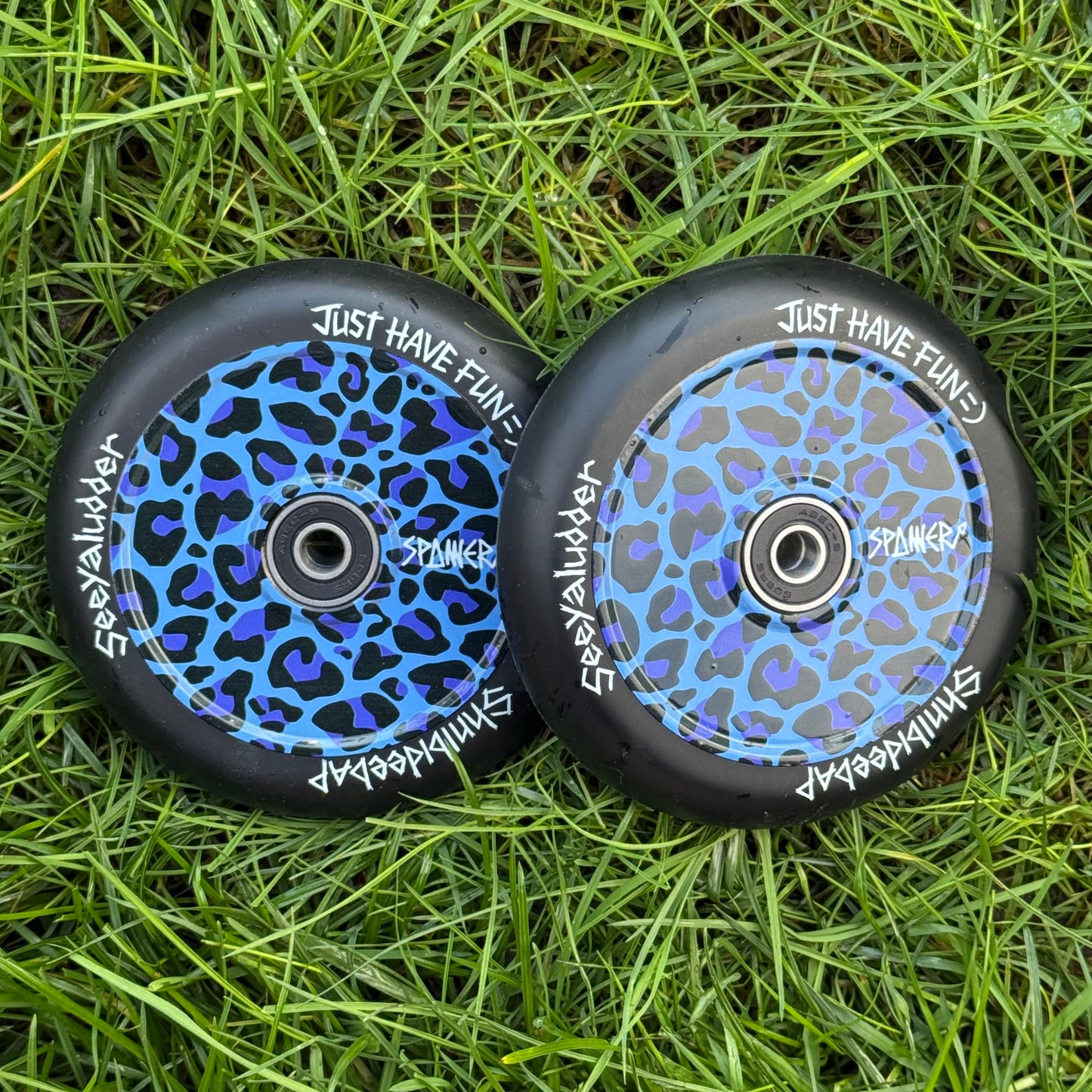 Blue Leopard Wheels