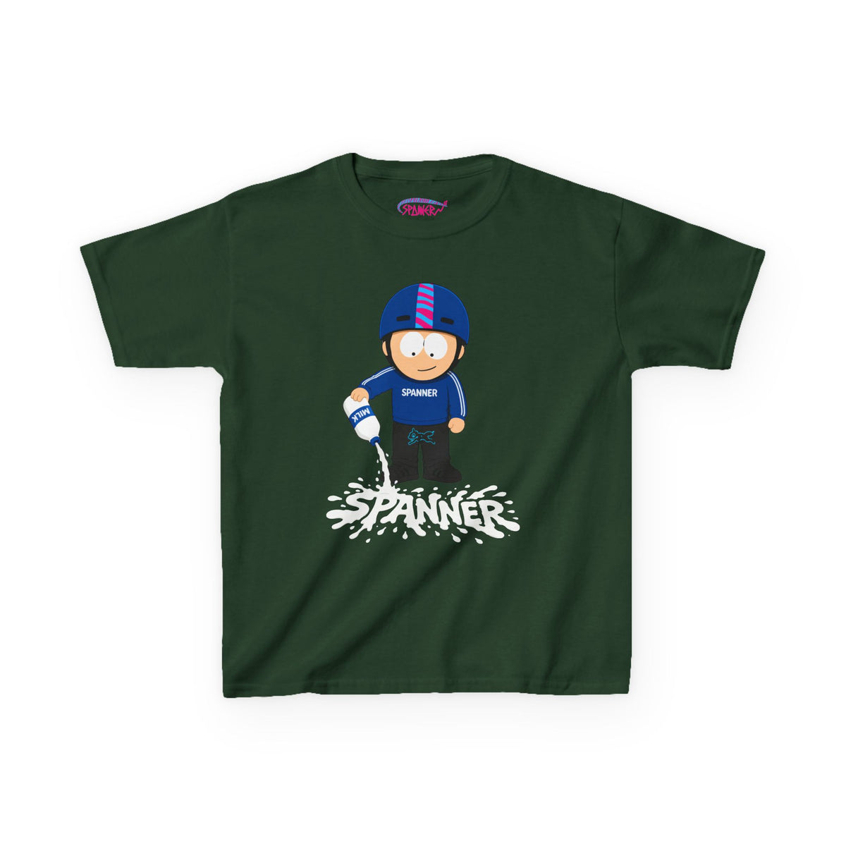 Spanner Spilling Milk T-Shirt (Kids)