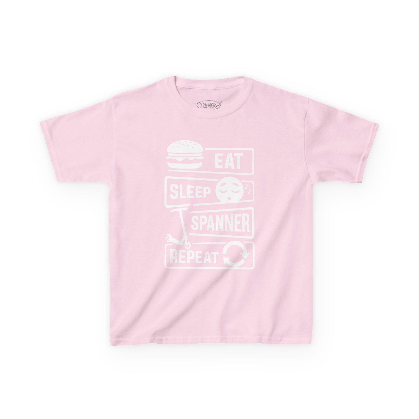Eat Sleep Spanner Repeat T-shirt (Kids)