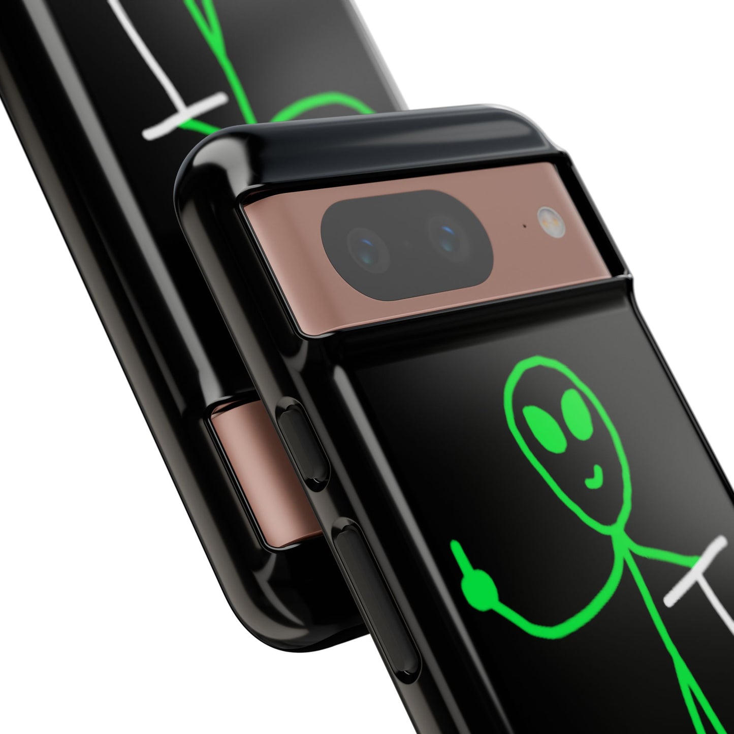 Alien on a Scooter Phone Case (Black)
