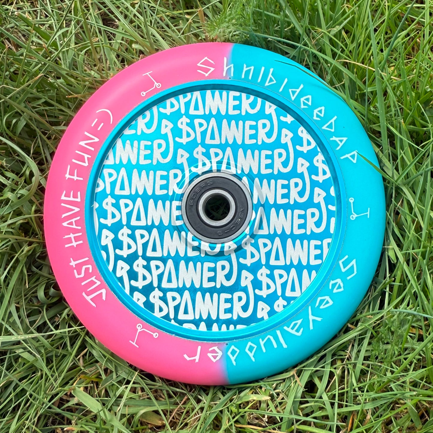 Pink & Blue Spanner Wheels