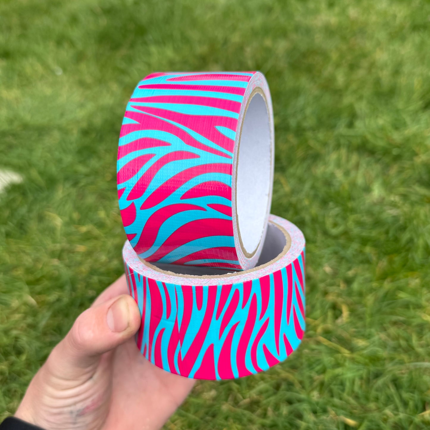 Pink & Blue Zebra Bar Tape