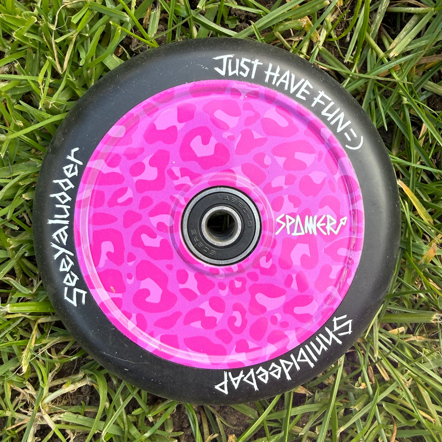 Pink Leopard Wheels