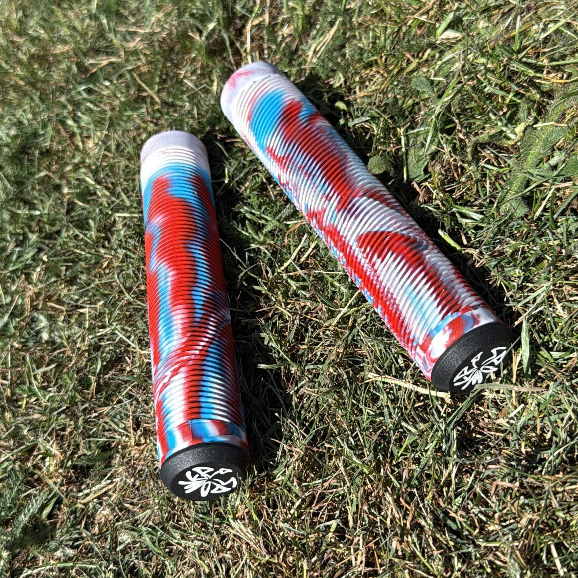 1 Pair of Grips (Red, White, Blue)