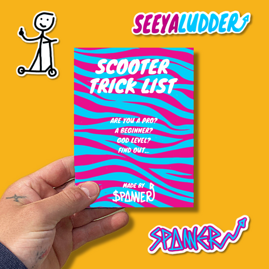 A Scooter Trick List + Stickers